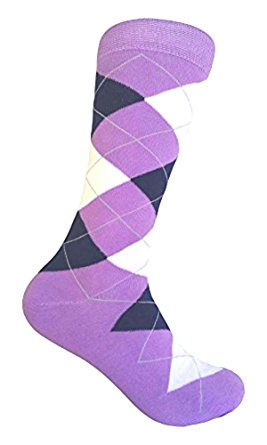 Men's Purple Dress socks,One size fits most men; Sock Size 10-13.