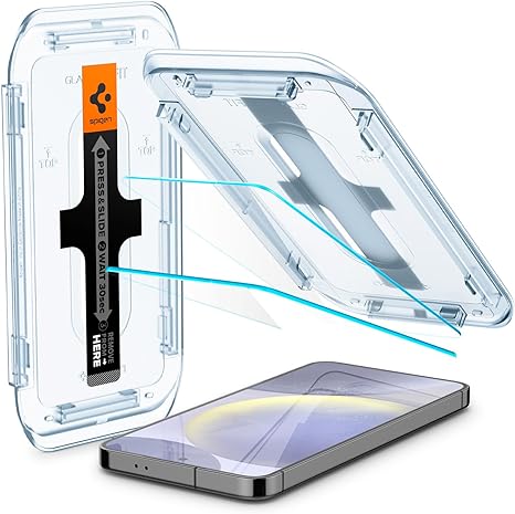 Spigen Tempered Glass Screen Protector [GlasTR EZ Fit] designed for Galaxy S24 Plus [Case Friendly] - 2 Pack