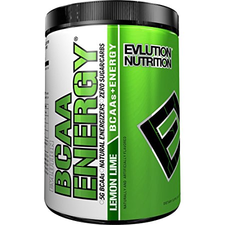 Evlution Nutrition BCAA Energy - High Performance, Energizing Amino Acid Supplement for Muscle Building, Recovery, and Endurance (30 Servings) Lemon Lime