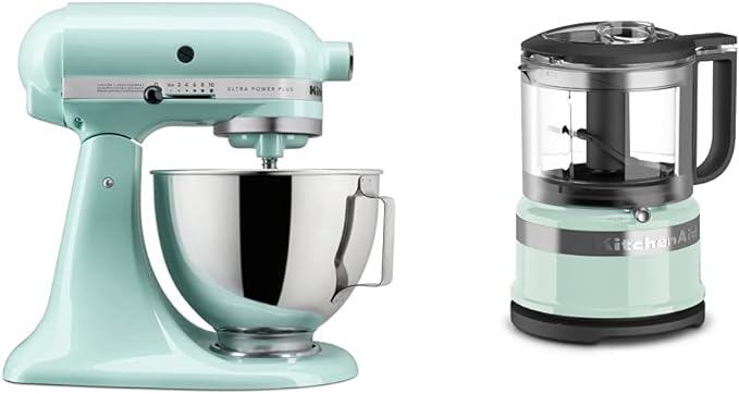 KitchenAid® Ultra Power® Plus Series 4.5-Quart Tilt-Head Stand Mixer & KFC3516IC 3.5 Cup Mini Food Processor, Ice