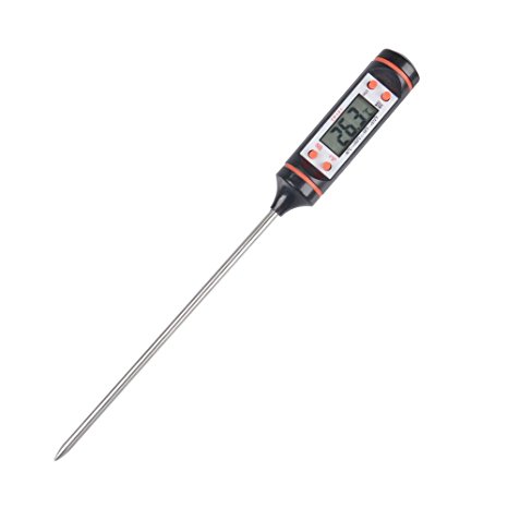 BBQ Thermometer,Alotpower Digital Cooking Thermometer with Instant Read, Long Probe, LCD Screen, Anti-Corrosion for Kitchen Food, Grill,Milk and Bath Water