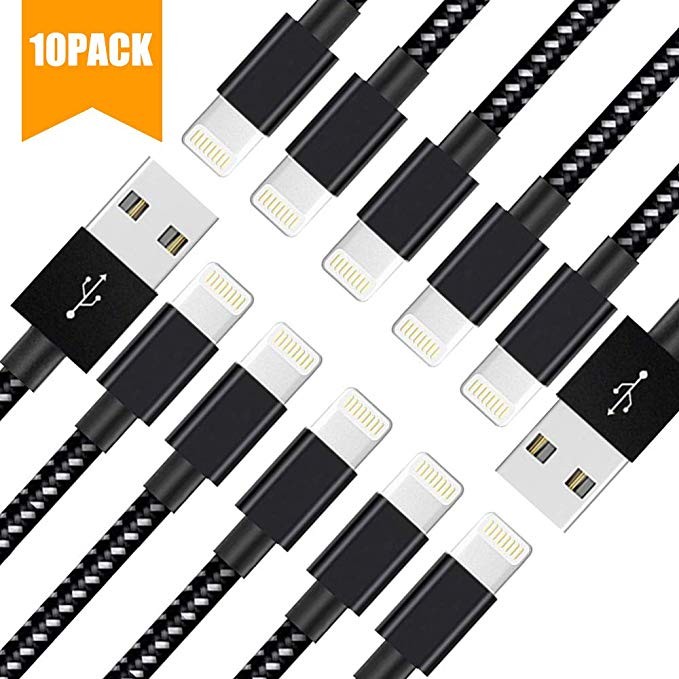 Lightning Cable, MFi Certified iPhone Charger Cable Cord Compatible with Phone XR Xs MAX X 8 8 Plus 7 7 Plus 6s 6s Plus 6 6 Plus