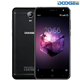 Mobile Phones Unlocked, DOOGEE X7 Pro Dual SIM Free Phone, 4G VR 6 Inch HD IPS Display Smartphones - Android 6.0 - MTK6737 Quad Core - 2GB RAM  16GB ROM - GoVR Player Smart Gesture Split View OTG Smartphone - Black