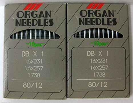 Bernina 950D/Bx1- Sewing Needles Size 80/12, 90/14, 100/16 (1 Order of Each Size -2 Pkgs = 20 Needles)See Description (80/12)
