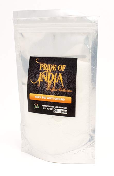 Pride Of India - Himalayan White Rock Salt - Half Pound