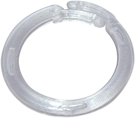 Clear Plastic Split Rings for Shades & Valances, Large, 25/pkg