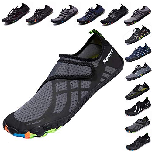 LINGTOM Mens Womens Water Shoes Barefoot Quick-Dry Aqua Socks for Beach Swimming Diving Surf Yoga Hiking Sport Exercise