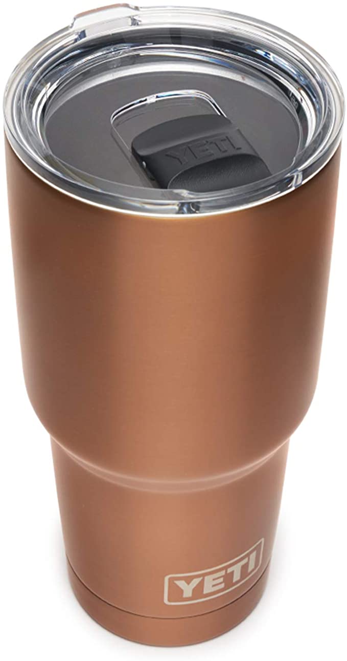 YETI Rambler 30 oz Tumbler, Stainless Steel, Vacuum Insulated with MagSlider Lid, Copper