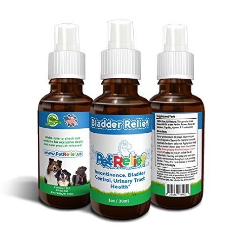 Bladder Strength For Dogs, Urinary Tract Support, Natural Incontinence Relief, Lifetime Warranty! 30ml Dog Bladder Control, Kidney Infection, Urinary Health, No Side Effects! Made In USA By Pet Relief