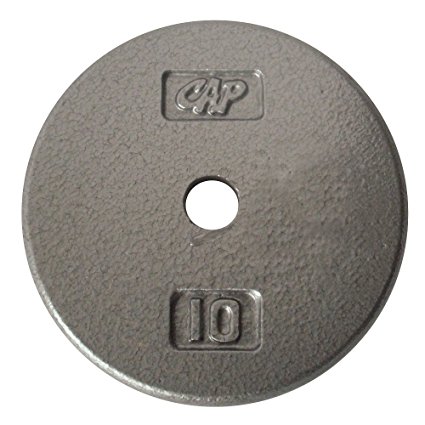 CAP Barbell Standard 1-Inch Cast Iron Weight Plate, Single