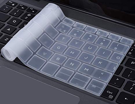 Clear Transparent Keyboard Cover for 2018 Release DELL XPS 13 9370 & 2017 Release Dell XPS 13 9365 13.3" Laptop Ultra Thin Keyboard Protective Skin, Clear