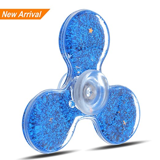 HTOYES 2017 NOW Hand Spinner Flowing Liquid Floating Bling Glitter Sparkle Fidget Spinner Fashion Creative Design for Girls Children