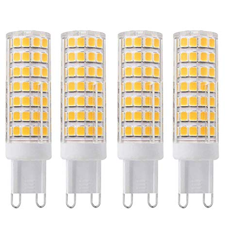 4pcs G9 led Bulb 75W 100W Replacement Halogen Bulbs, Dimmable 1000lm, AC110V 120V 130 Voltage Input, Warm White 3000K G9 led Light Bulbs