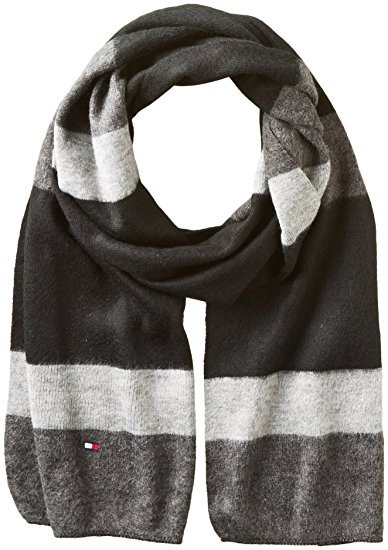 Tommy Hilfiger Men's Brushed Color Block Scarf