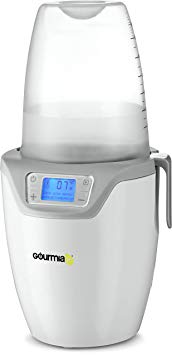 Gourmia Jr. Single Baby Bottle Sterilizer and Warmer, Digital Display, Dishwasher-Safe Removable Parts, JBW150, ETL-Certified