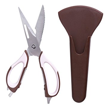 Kitchen Shear Vegetable and Fruit Poultry Shears with Multifunction Come Apart Can Opener and Nut Cracker , Heavy Duty Stainless Steel Scissors