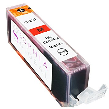 Sophia Global Compatible Ink Cartridge Replacement for Canon CLI-221 (1 Magenta)