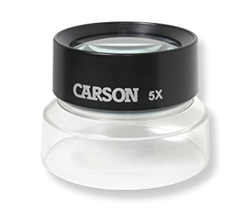 Carson LumiLoupe Series Pre-Focused Stand Magnifier Loupes (LL-10, LL-20, LL-55, LL-77)