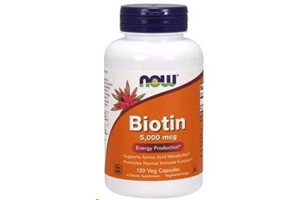 Biotin 5,000mcg 120 VegiCaps (Pack of 2)