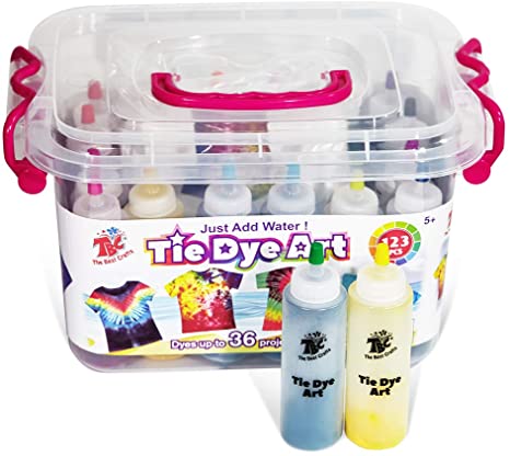 TBC The Best Crafts Tie-Dye Art Kit for over 18 Kids to Play, Easy & Fun, Perfect for children teenagers, Budding Artists
