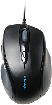 Kensington Pro Fit Full Sized Wired Mouse - Black