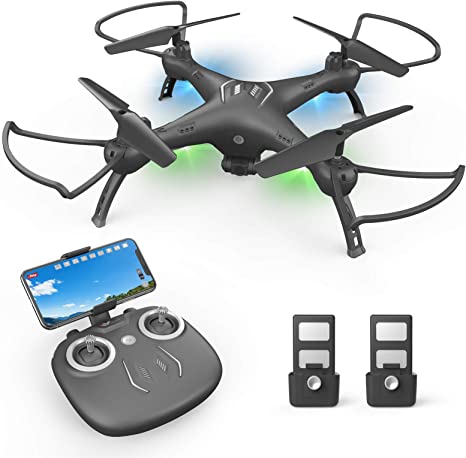 ATTOP Drone with Camera 1080P HD, Toss to Launch RC Drone for Kids/Adults with Smart APP Trajectory Flight Altitude Hold One Key Take Off/Landing Headless 360°Flip Camera Drone 2 Batteries
