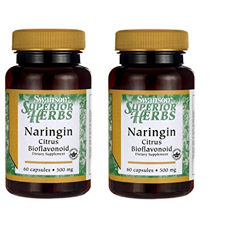 Swanson Naringin 500 mg 60 Caps 2 Pack