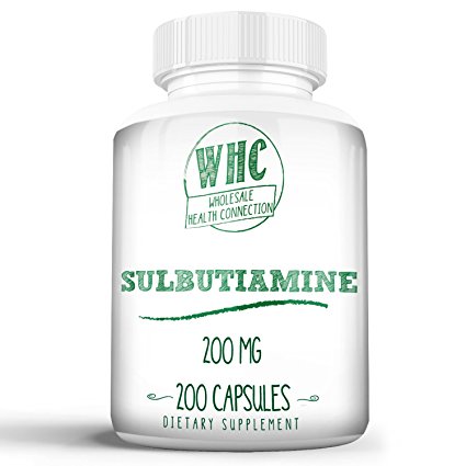 WHC Sulbutiamine 200mg (200 Capsules) | Nootropic Made in USA | Cognitive Enhancer | Reduce Fatigue | Enhance Memory, Learning, Focus, Concentration | Mood Support | Boost Mental and Physical Energy