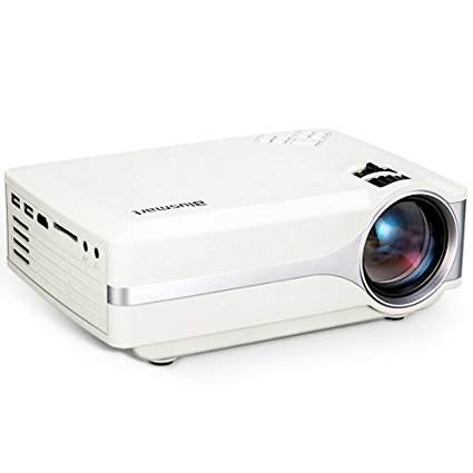 Projector, Blusmart LED-9400 Mini Portable Home Video Projector Support 1080P Full HD for TV Movie Game Home Entertainment with PC/AV/HDMI/VGA Input