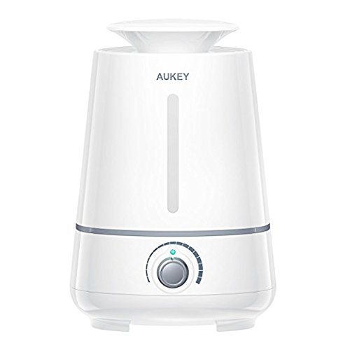 AUKEY Humidifier, 3.5L Ultrasonic Cool Mist Aroma Humidifier, Waterless Auto Shut-off and Adjustable Mist Mode for Home, Office