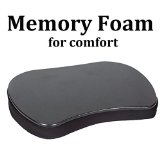 SofiaSam Mini Lap Desk Black  Memory Foam  Weighs Only 25 Pounds  Fits 15 Inch Laptops