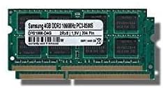 Samsung 8 GB DDR3 1066 mhz Dual Channel Kit (2 x 4GB) (PC3 8500S) SO DIMM Laptop Memory Laptop Memory RAM