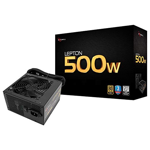 Rosewill LEPTON 500 Modular 500 W Power Supply (80 Plus Gold Certified)