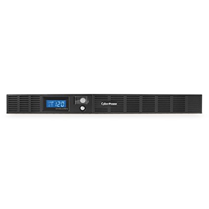 CyberPower OR1000LCDRM1U Smart App LCD UPS System, 1000VA/600W, 6 Outlets, AVR, 1U Rackmount