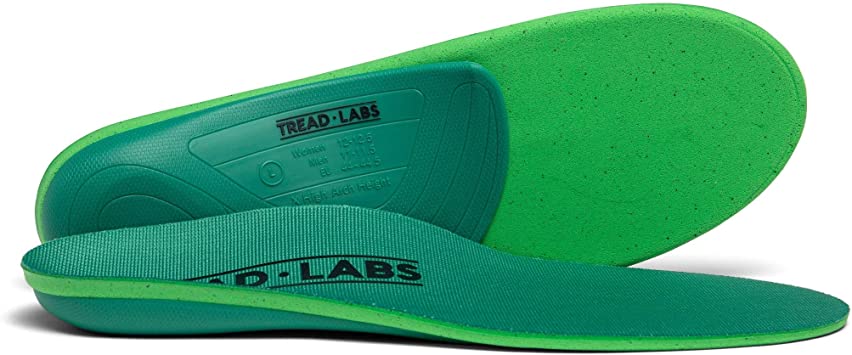 Tread Labs Ramble Comfort Insoles for Flat Feet to Extra High Arches - Orthotic Arch Supports for Men and Women Available in 4 Arch Heights - Make Your Shoes and Boots More Comfortable