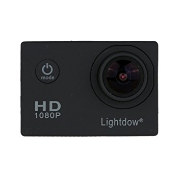 Lightdow LD4000 1080P FHD Sports Action Camera & Accessory with Bonus Battery - Novatek NT96650   1.5" LPS-TFT LCD   170° Wide Angle Lens (Black)