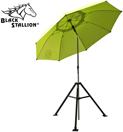 Revco UB-250-Yellow Ub-250 Black Stallion Flame Retardant Umbrella w/Stand