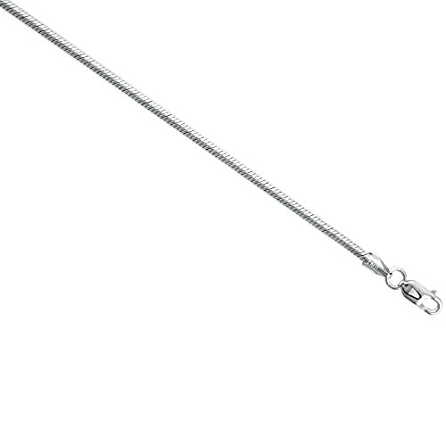 Sterling Silver Plain Snake Chain Necklaces Bracelets & Anklets 0.9mm - 3mm Nickel Free Italy