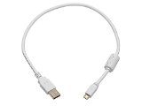 Monoprice 15-Feet USB 20 A Male to Micro 5pin Male 2824AWG Cable with Ferrite Core Gold Plated White 108639