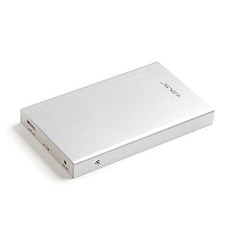 JSVER Aluminum USB 3.0 2.5 Inch Tool-Free External Hard Drive Enclosure , Optimized For SSD, Support UASP SATA III