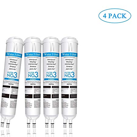 Replacement ED-R3R-XD1 Water Filter 43-96-841 43-967-10 Filter -3 for 46-090-83 (4 PACK)