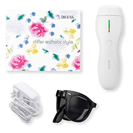 DEESS IPL Hair Removal Professional Hair Removal Permanent  Hair Removal Device for Women & Man - 350,000 Flashes Gift: Goggles.AC Adapter Power Supply