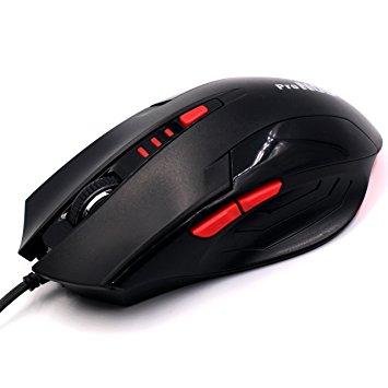 Pronod F538 Basic 6 Button Optical USB Wired Computer Mouse Mice(Black)