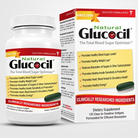 Glucocil - The Total Blood Sugar Optimizer- 3 Pack