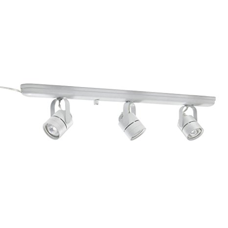 Lithonia Lighting LTKMSBK MR16GU10 3L MW M4 Mesh Back 3-Light Halogen Track Lighting Kit, 27", White