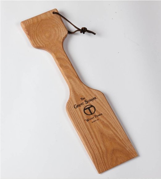 The Woody Paddle - New All Natural BBQ Grill Scraper by The Great Scrape