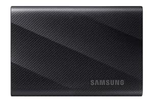 Samsung T9 Portable External SSD 1TB, USB 3.2, Speed up to 2,000 MB/s Read Speed, Storage for Professional Creators - videographers, Graphic Designers, Artists, MU-PG1T0B/WW, Black