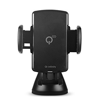 Fast Wireless Car Charger Dock - Qi-infinity™ 1.5A (2A max, 10 Watt) charger for Samsung S6 Edge/note5 and compatible Qi-enabled Devices