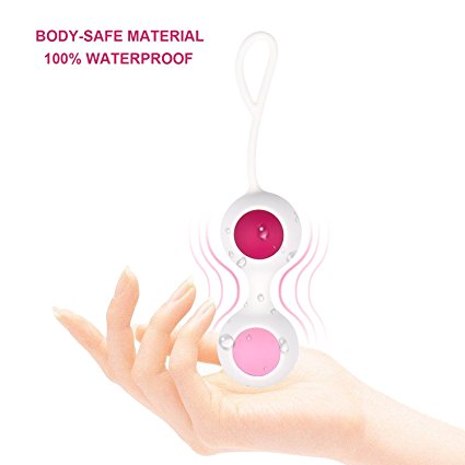 Ben Wa Kegel Balls-AMBOLOVE Kegel Exercise Weights Bladder Control Pelvic Floor Exercises Set to Tone and Enhance Pelvic Floor Strength, Post-Pregnancy Bladder Control Weighted Waterproof Silicone fo