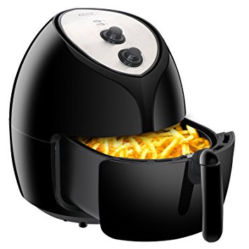 ZENY Extra Large Capacity 5.8-Quarts Electric Air Fryer Oil Free w/ Recipes, Cookbook, Non-Stick Coating Dishwasher Safe Parts